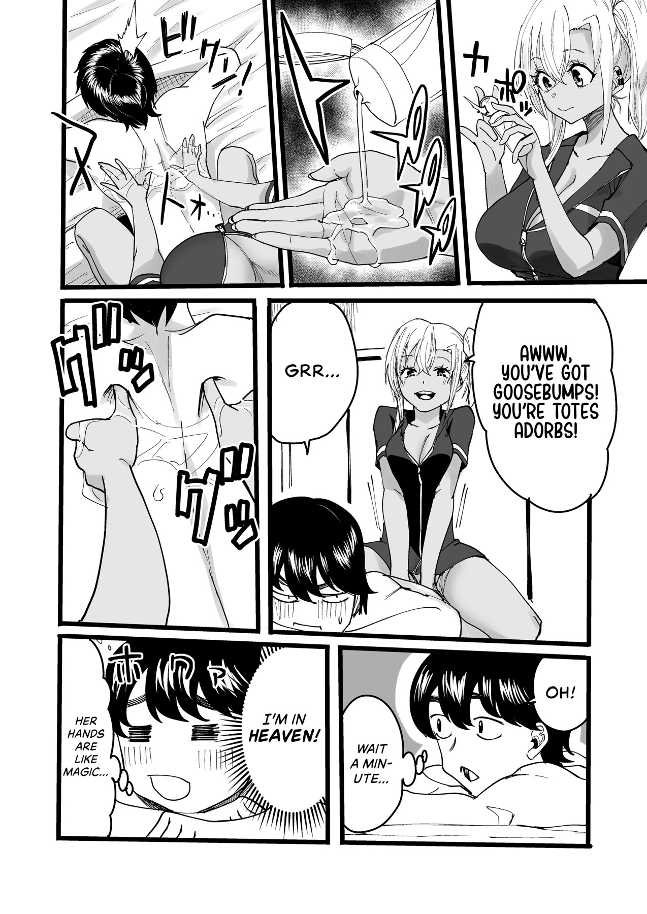 Hentai Manga Comic-Happy Endings with a Tanned Gyaru Massage Therapist-Read-9
